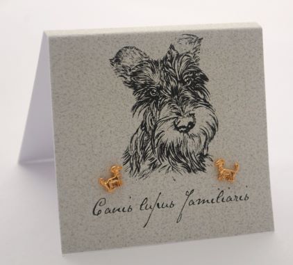 Terrier Earrings - gold