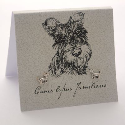 Terrier Earrings - silver