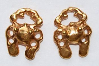 24k gold plate matching earrings